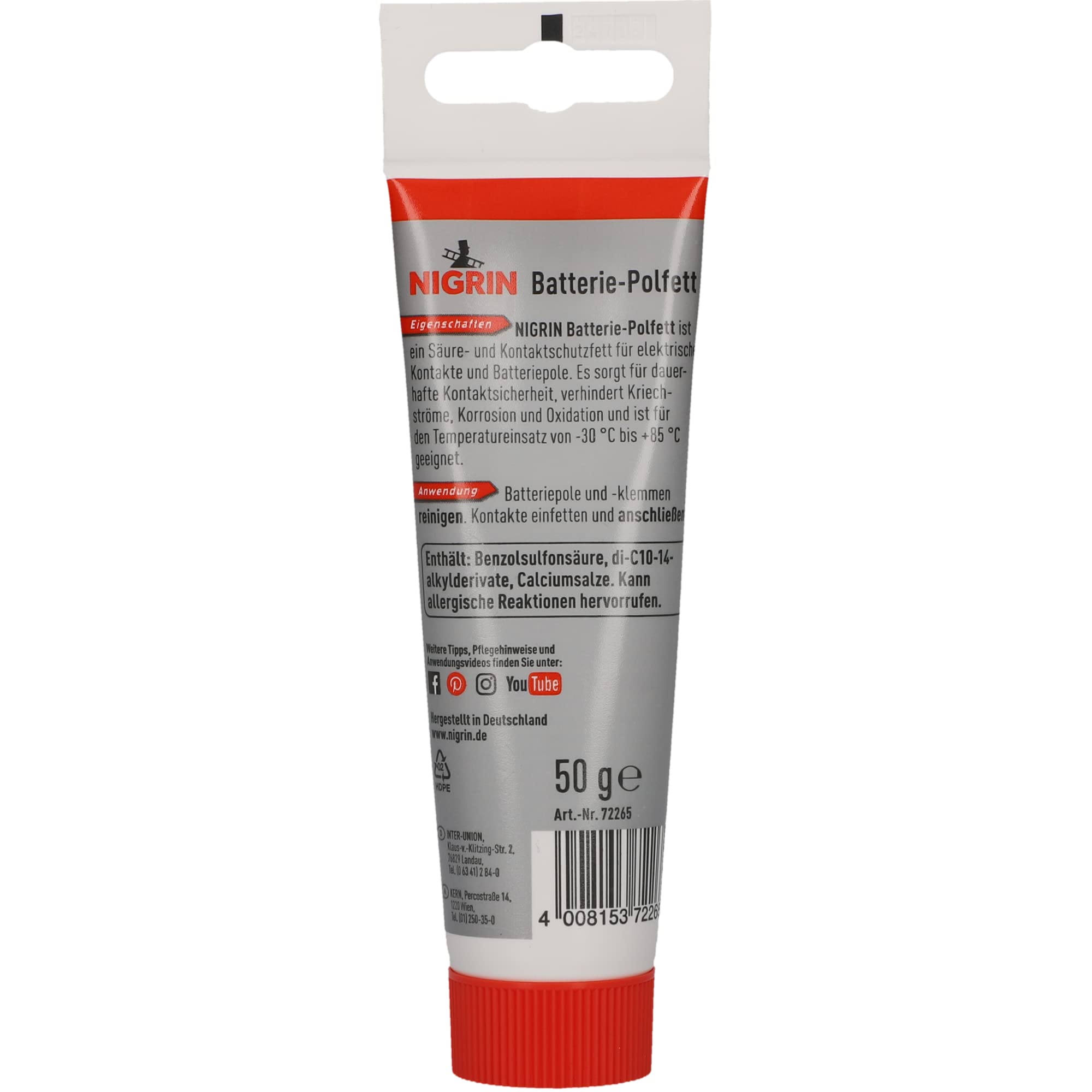 Image secondaire de Graisse de Protection pour Batterie de Voiture Nigrin - 50 g