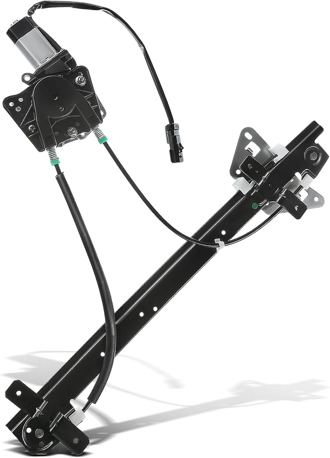YHTAUTO Front Passenger Side Power Window Regulator With 2-Pin Motor Assembly for Dodge Dakota 2000-2004, Durango 1998-2003