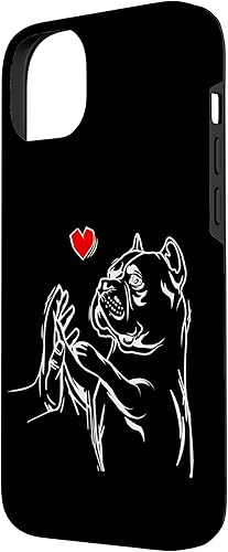 Miniatura 2 de Funda divertida para iPhone 14 Plus American Bully Love Cute Pitbull Dog Mom