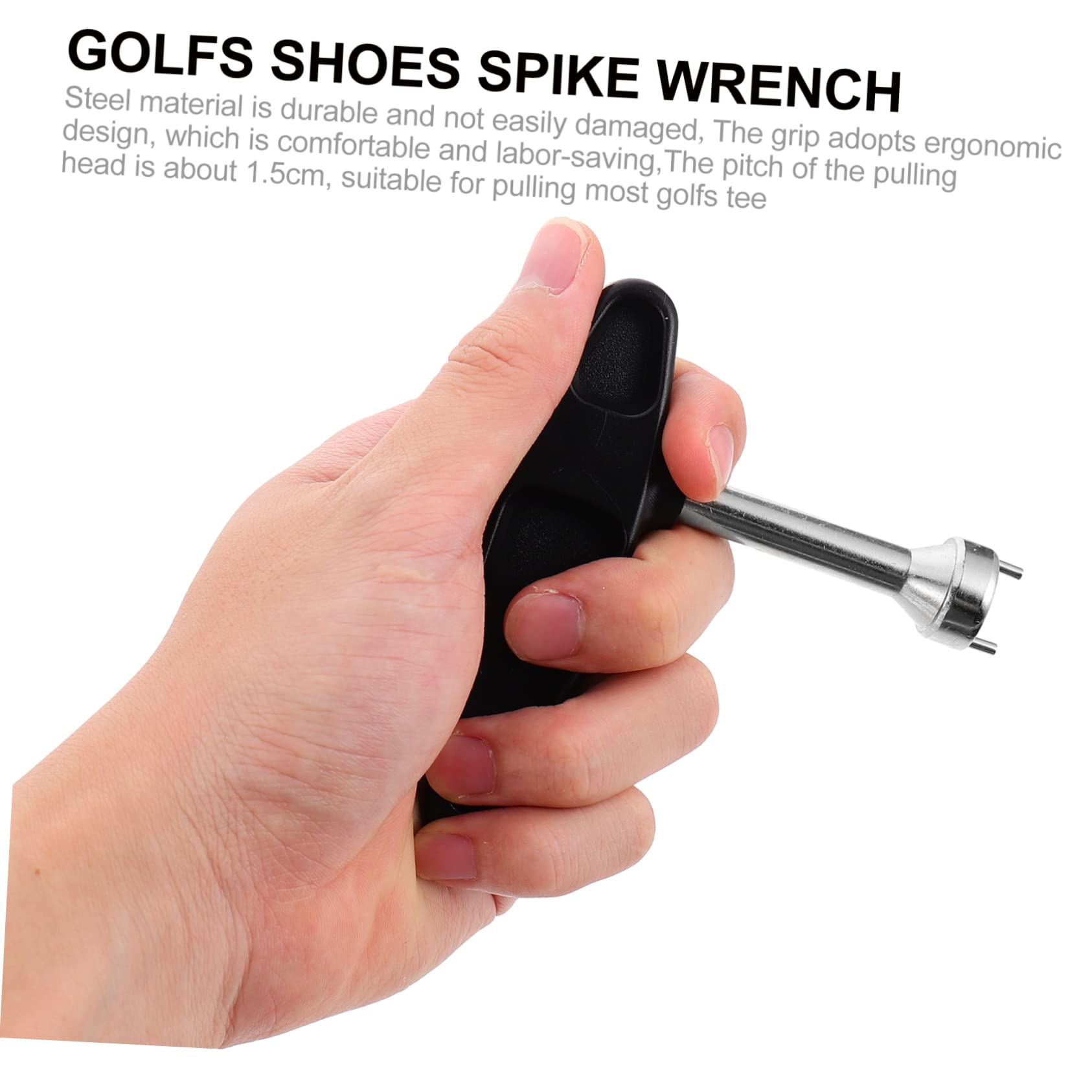 BRIGHTFUFU Golf Spike Wrench Tool Ergonomic Cleat Remover for Easy Installation and Maintenance of Golf Shoe Spikes for Quick Adjustments The Course Lawn