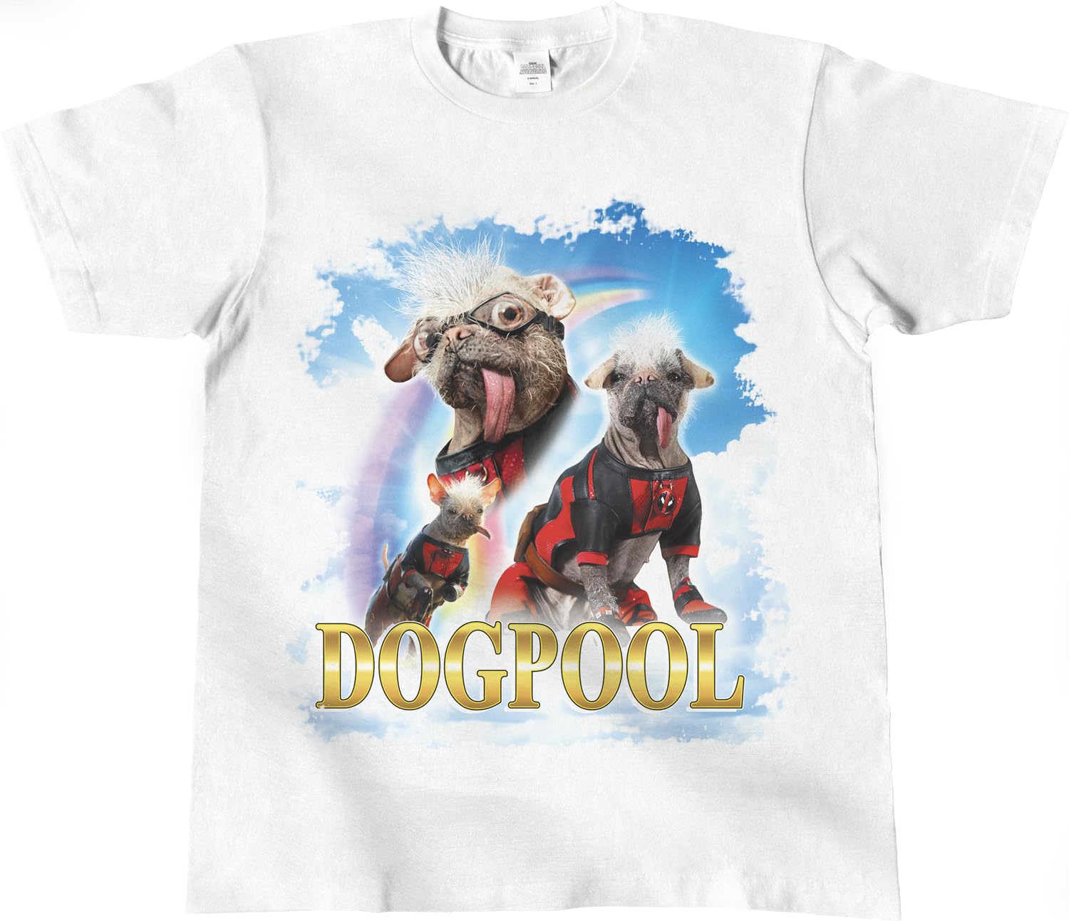 Amazon | デッドプール&ウルヴァリン Tシャツ(L/白/ドッグプール