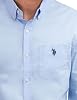 Camisa tejida de manga larga, corte clásico, con 1 bolsillo, lisa y elástica de popelín para hombre de U.S. POLO ASSN. 7
