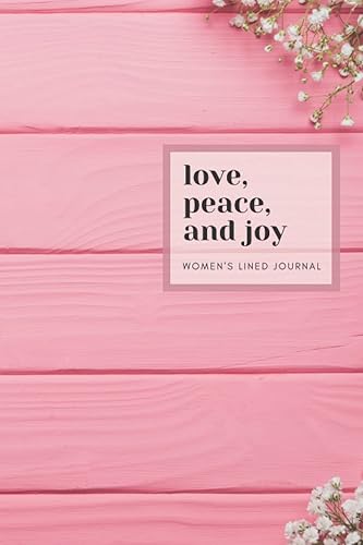 Love, Peace, and Joy Womens Lined Journal