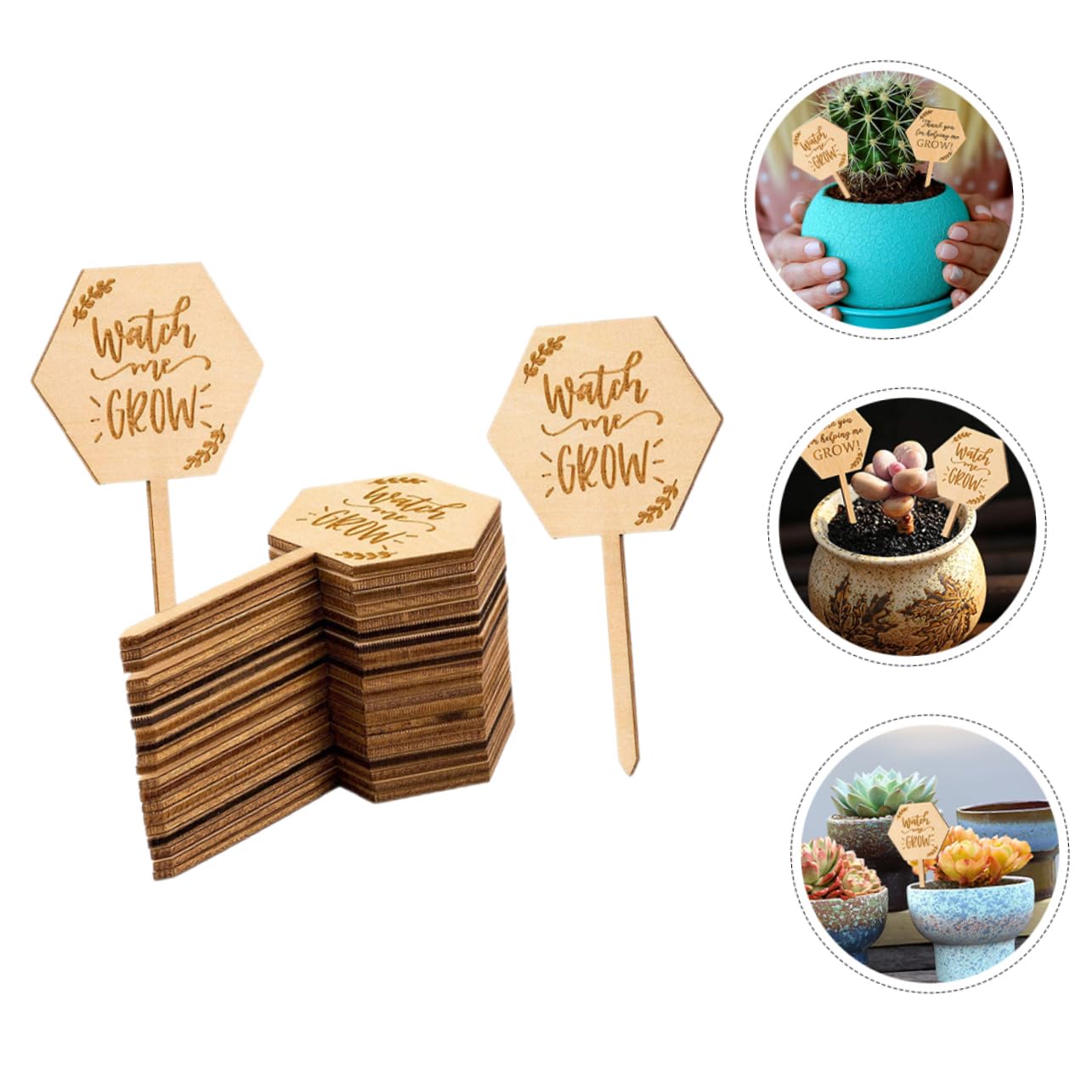 UPKOCH 3 Ensembles Étiquette En Bois Marqueur De Plantes Jardinage Marqueurs De Plantes De Jardin Petit Étiquettes De Plantes De Marqueurs De Jardin 40 Pièces * 3
