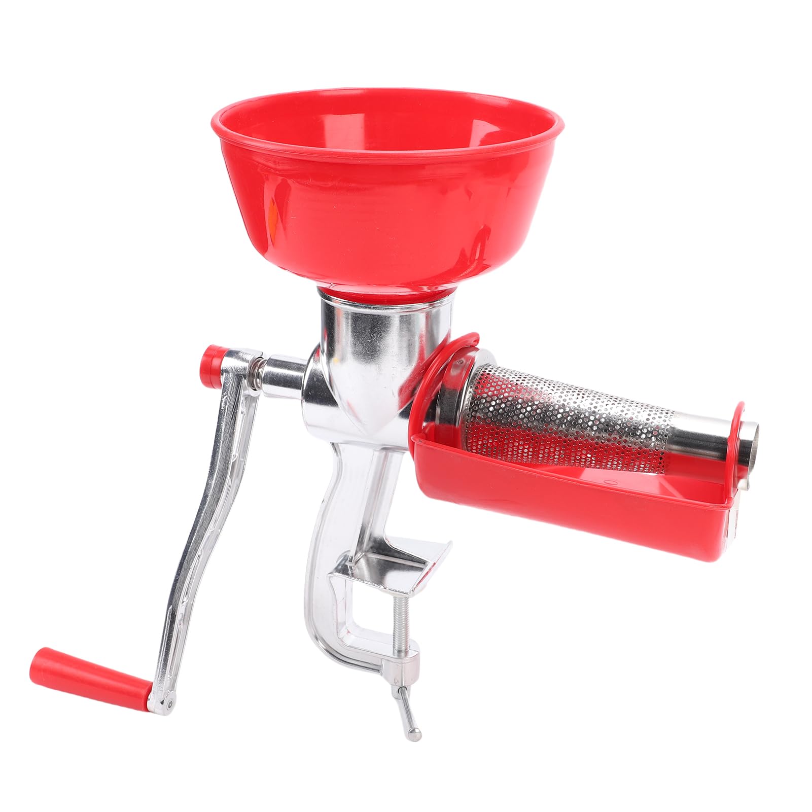 Passaverdure Manuale in Alluminio, Multipurpose Tomato Sauce Maker per Verdure, Frutta, con Manovella Manuale, Separa la Buccia Dalla Polpa, Consistenza Liscia, Piccolo e