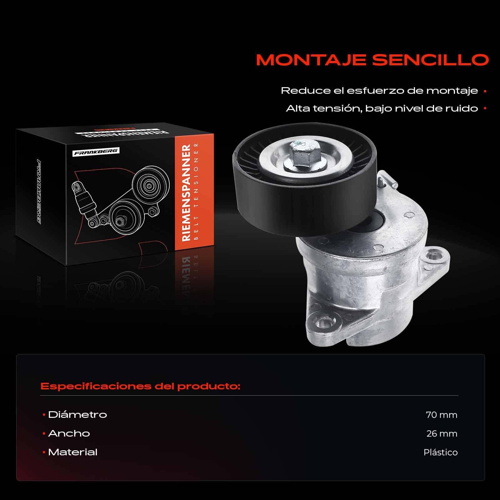 Frankberg Polea tensora de correa trapezoidal APV3042