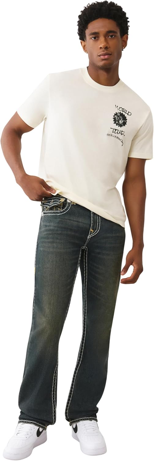 True Religion Men's Ricky Super T Flap 34 in