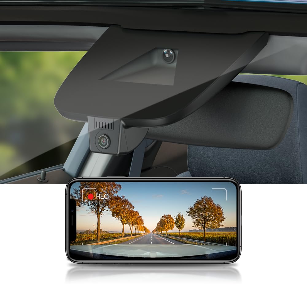 Fitcamx 4K Dash Cam Suitable for Chevy Equinox EV 2024 2025 Electric (HD2-D2000) Not for Gas-Powered, OEM Look, UHD 2160P Video, WiFi & APP, Loop