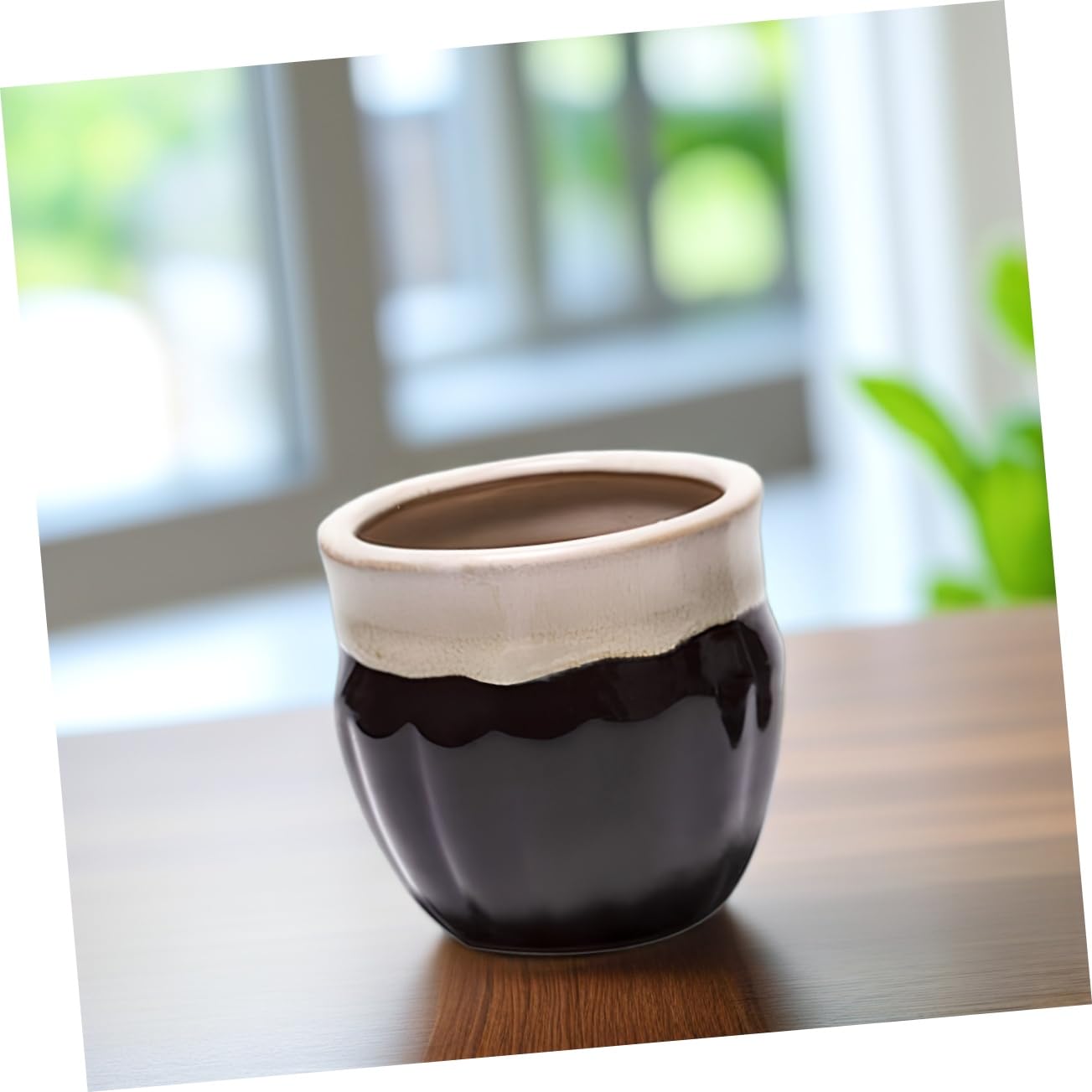 TOYANDONA 6 Stück Tontöpfe Klein 10cm aus Keramik für Sukkulenten Pflanzgefäße Leichter Moderner Blumentopf mit Elegantem Design für Fensterbank und Schlafzimmer Zufälliger Stil