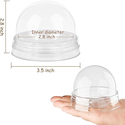 Miniatura 2 de TOFLEN Paquete de 50 cajas de embalaje de bombas de cacao caliente, contenedor de plástico transparente con tapa y base, exhibición individual de