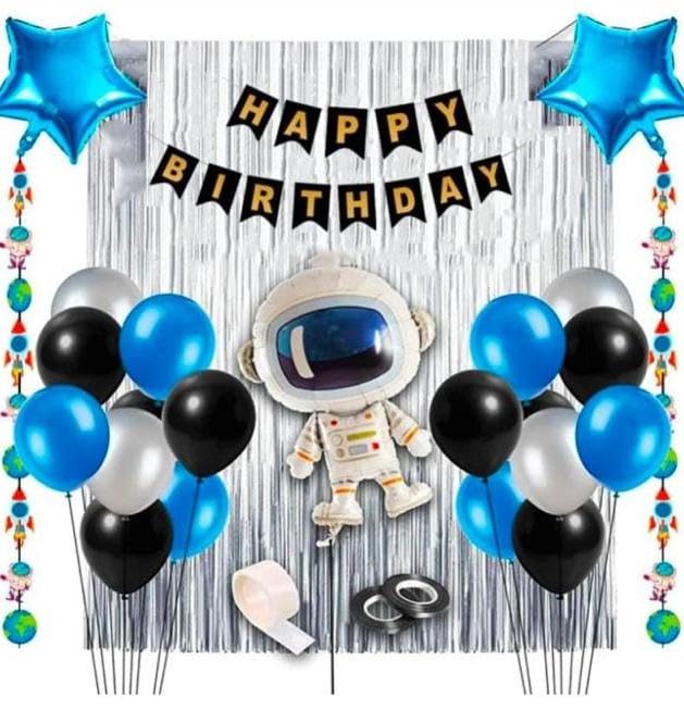 Birthday Decorations | Happy Birthday Decoration Kit for Kids | Kids Birthday Decoration Items | Pastel Balloons for Birthday Decorations | Birthday Decorations, Decoration set, Joyful