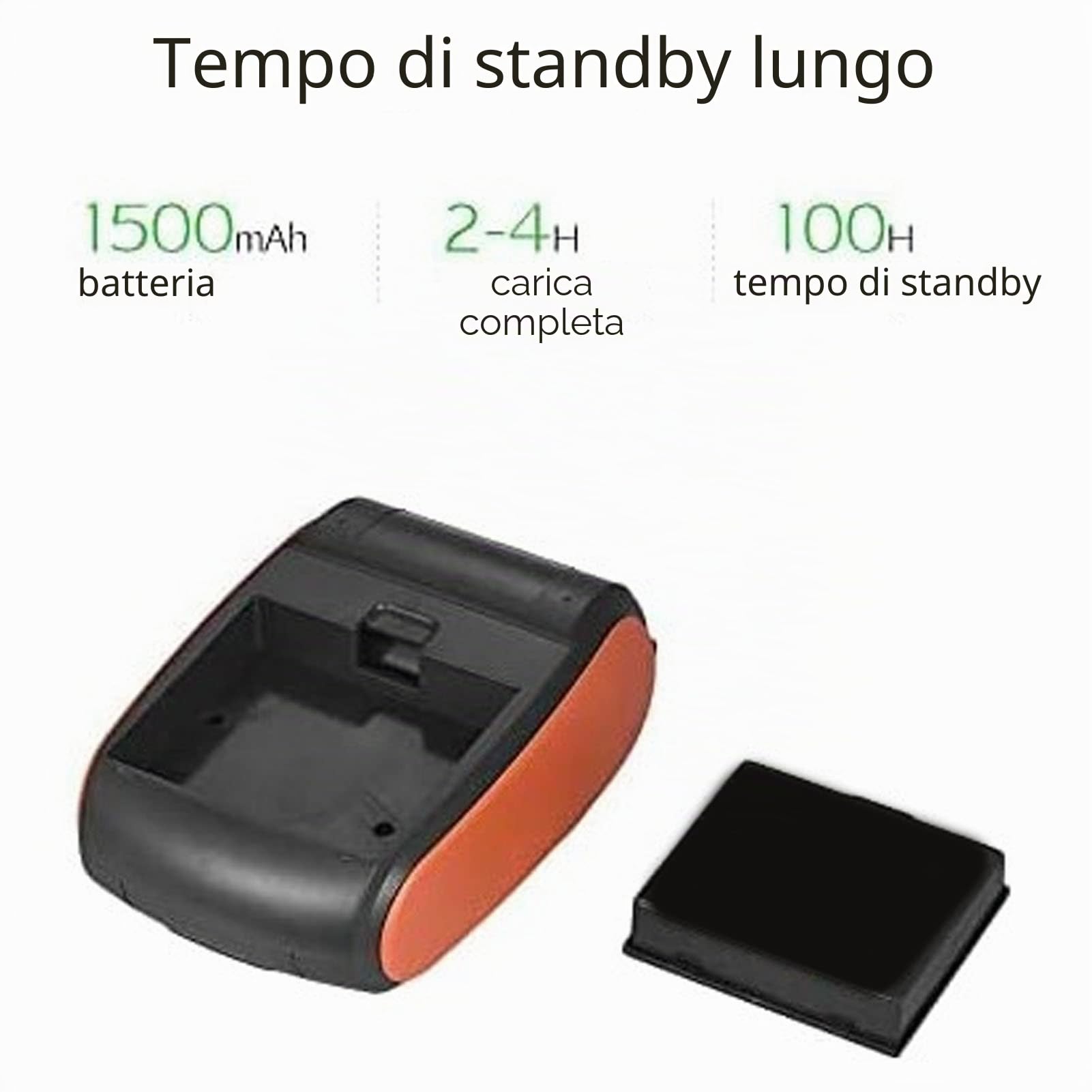 Bewinner Stampante Termica Portatile 58mm Bluetooth per Ricevute POS, Mini Stampante senza Fili per Commercio Ristoranti e Attività