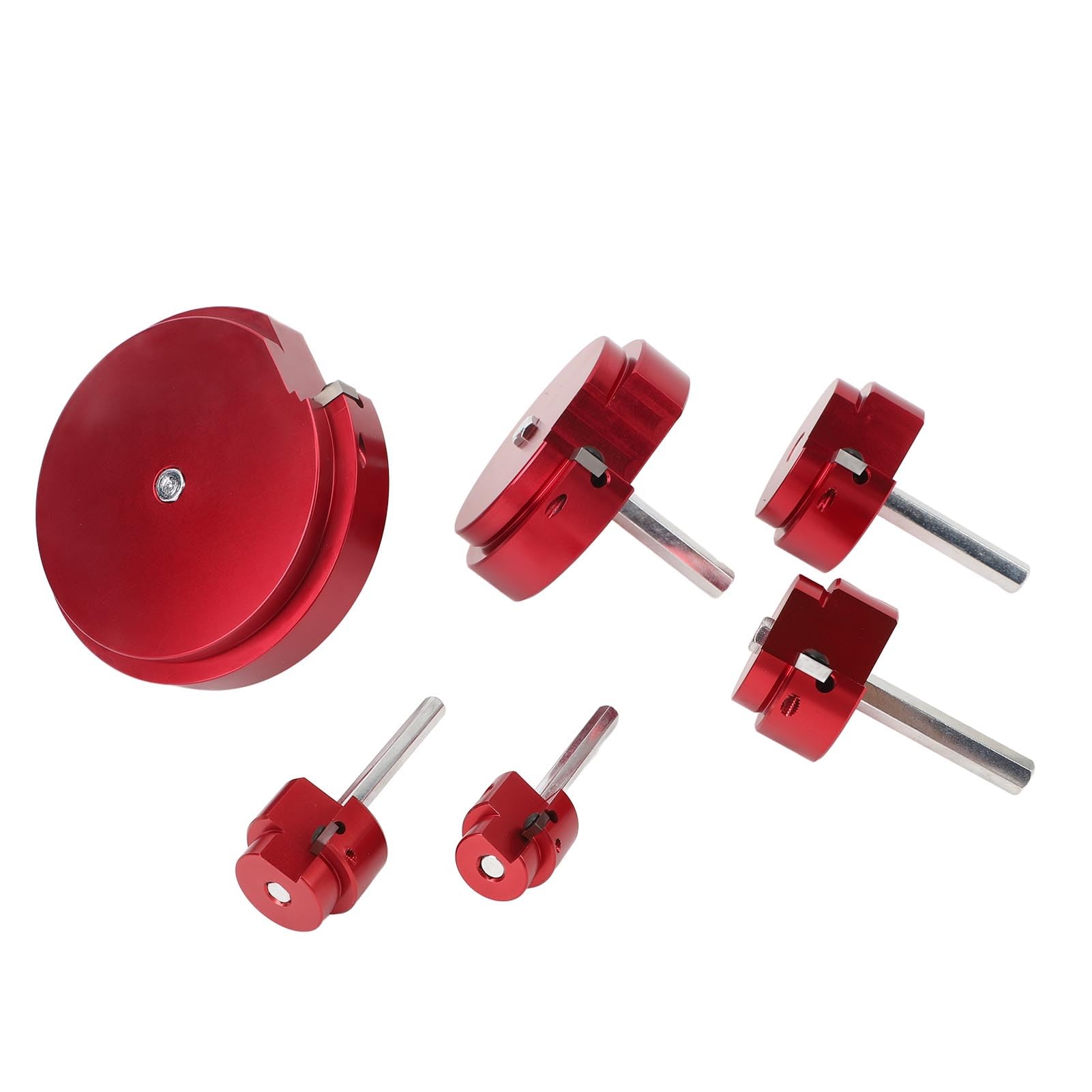 Generic Juego de Herramientas para Escariador de Tuberías de PVC, Escariador para Tuberías de Plástico y Metal con Inserto de Corte de Carburo, 6 Tamaños, Se Adapta a Taladro Estándar de 1,2