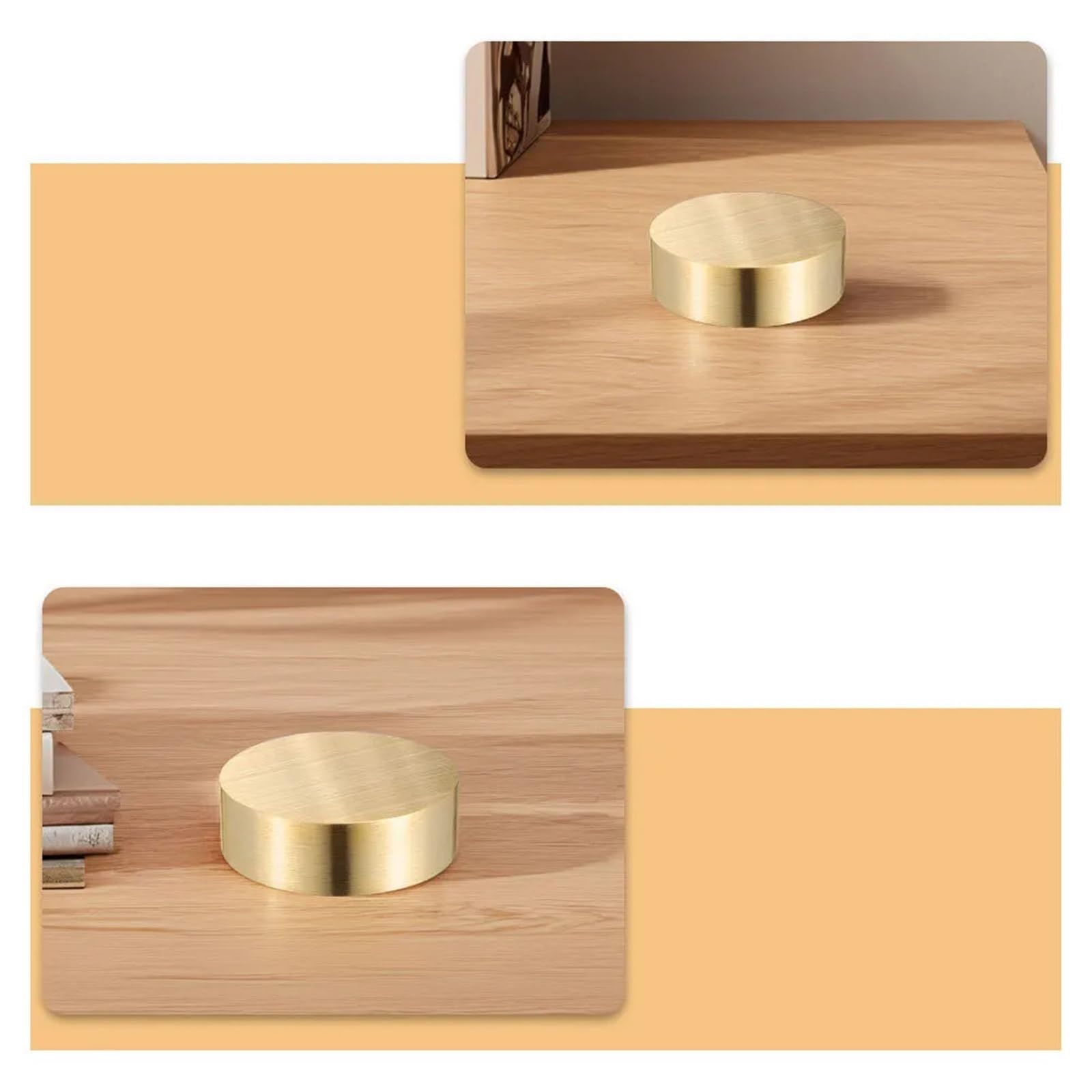 4PCS Schwere Messing Runde Briefbeschwerer for Kalligraphie Zeichnung Halten Papier Flache Schreibtisch Dekorative Gewicht Büro Werkzeug Kunst für Büro Maler Künstler