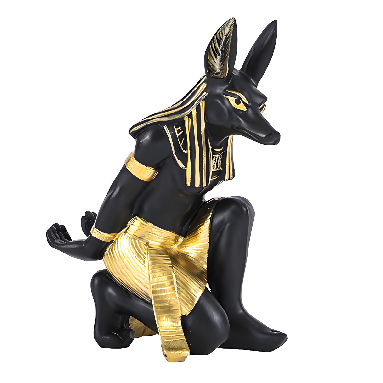 TQUXNGA Bastet Anubis Statue Wine Bottle Holders Stand Ancient Egyptian God Resin Display Rack for Entertaining Guests Decors Bastet Wine Bottle Holders