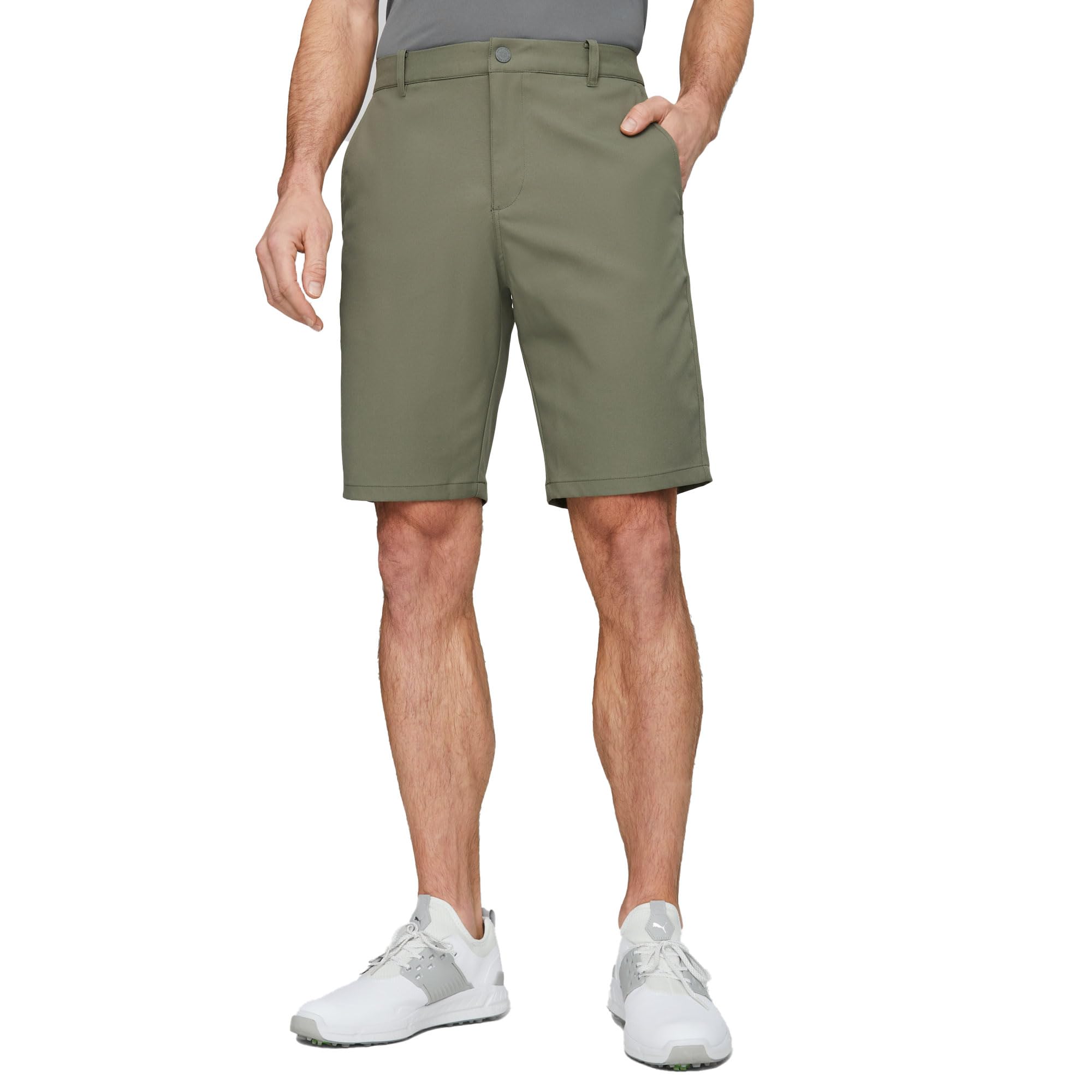 PUMA GOLF Men's Dealer Short 10, Dark Sage, 34W x 7L