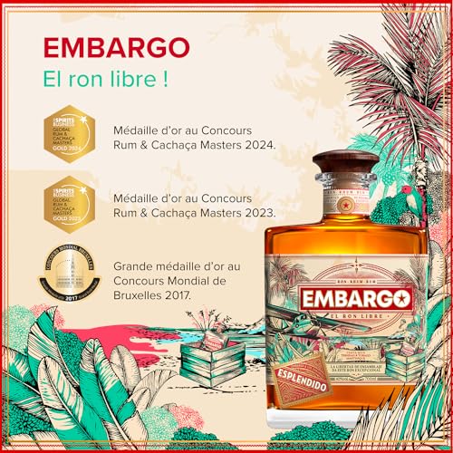 EMBARGO - Rhum Esplendido - Médaille d’or Rum & Cachaça Masters 2023 - Grande médaille d’or Concours Mondial de Bruxelles 2017 - 40 % Alcool - 70 cl – vue 3