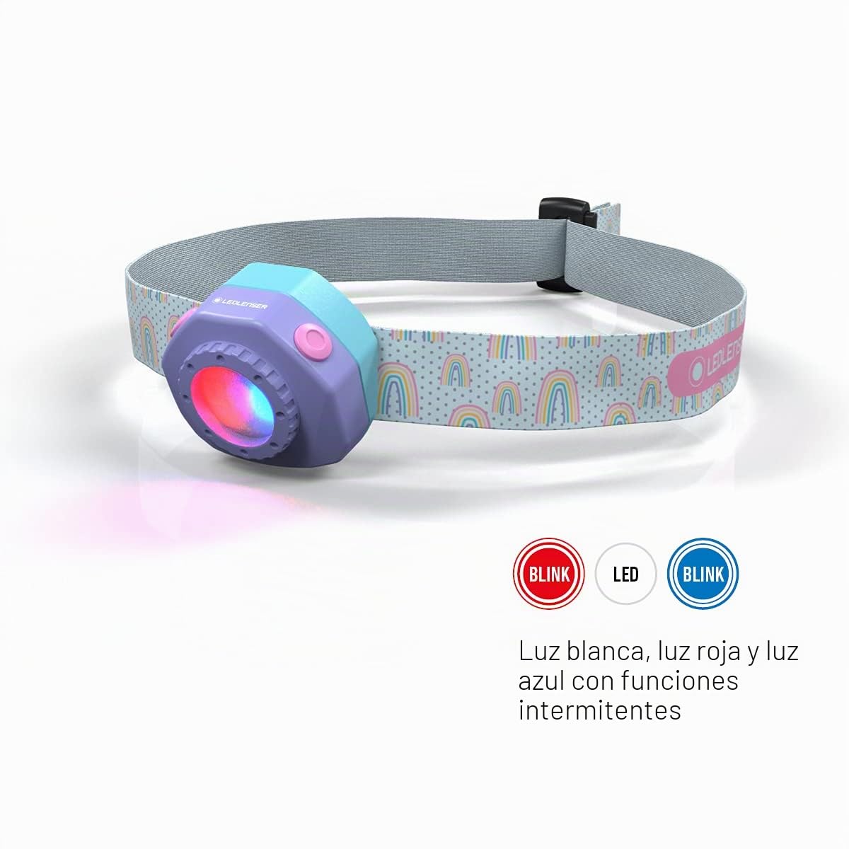 Ledlenser KidLED2 - Linterna frontal LED para niños, diseño dinosaurio, funciona con pilas, 40 lúmenes, ideal para acampadas, paseos nocturnos y exploraciones al aire libre.
