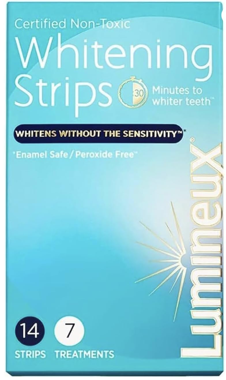 Lumineux Teeth Whitening Strips 7 Treatments - Enamel Safe - Whitening without The Sensitivity - Dentist Formulated & Certified Non-Toxic
