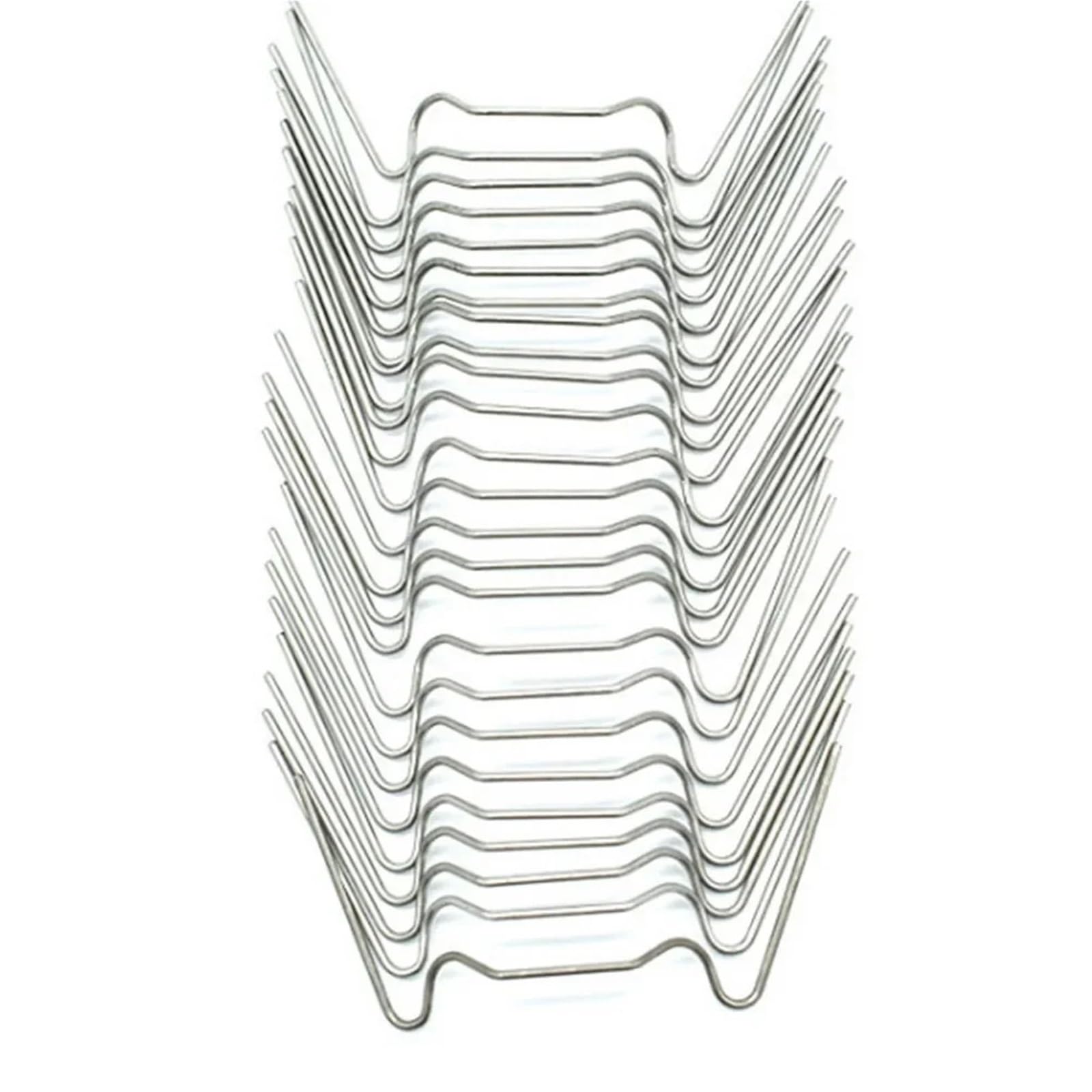 Gewächshaus-Glas-Clips, 500 Stück, Edelstahl, W-Typ, Gewächshaus-Clips aus 304 Edelstahl für routinemäßige Wartung und Reparatur