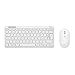 Produktbild Trust Lyra Pack Clavier et Souris sans Fil Bluetooth, AZERTY Français - Blanc
