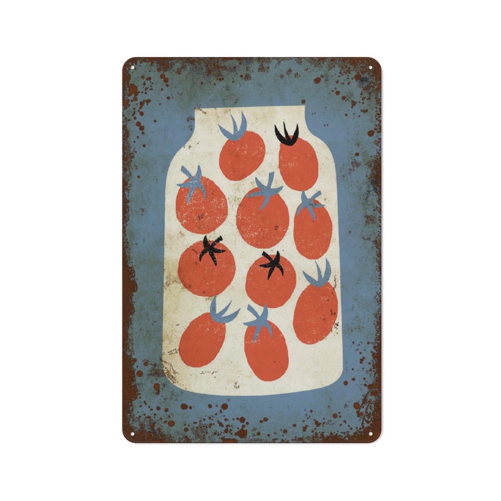 Kwqdozf Style-8 8X12 Inch Cherry Tomatoes Art ,Vegets Art ,Funny Fruits Home Wall Art Decor