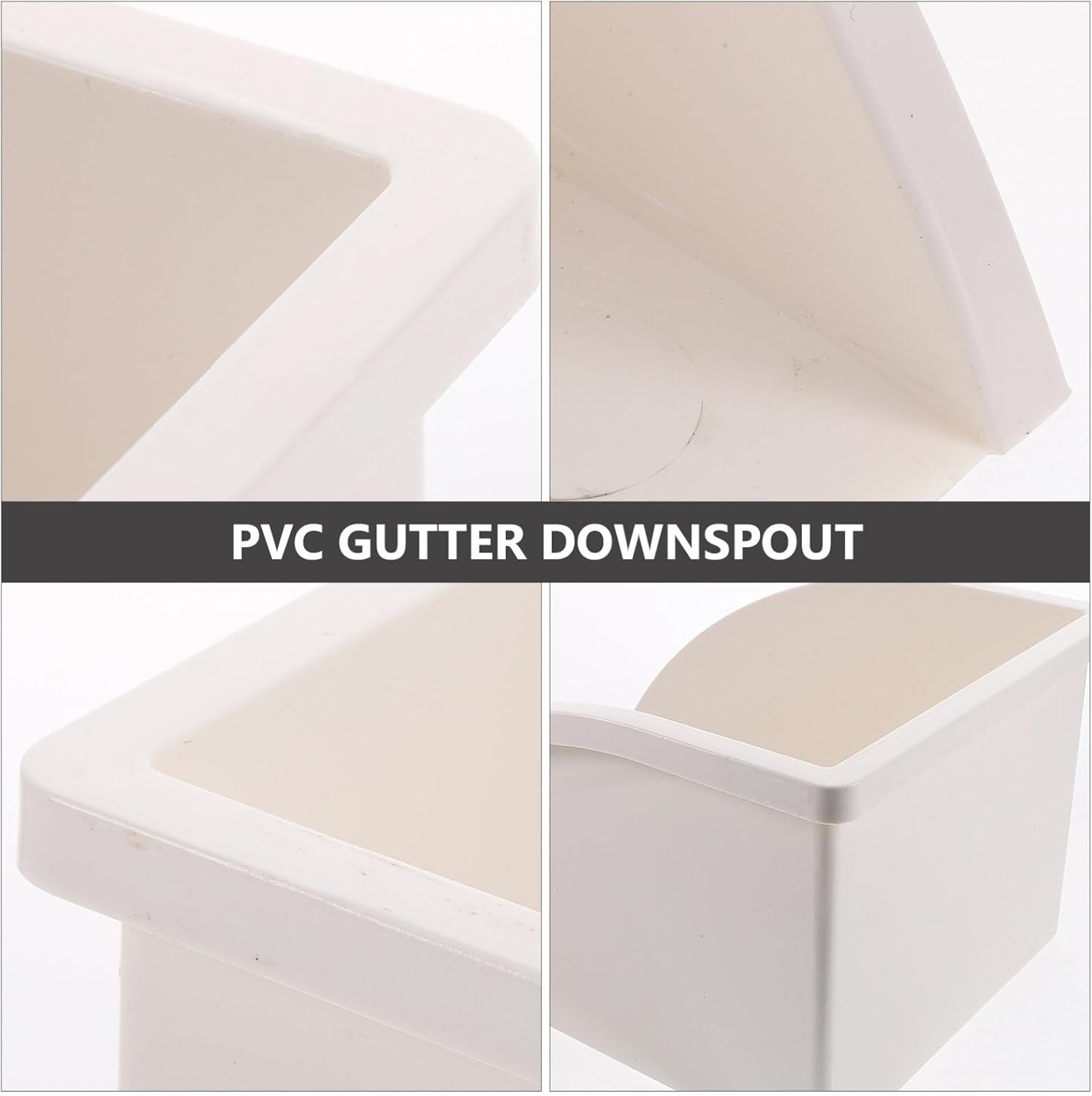 Uonlytech Water Dustpan Rain Barrels to Collect Rainwater from Gutter Splash Guard Downspout Splash Guard Gutter Downspout Block Rain Splash Block Splash Proof Pvc White Bucket