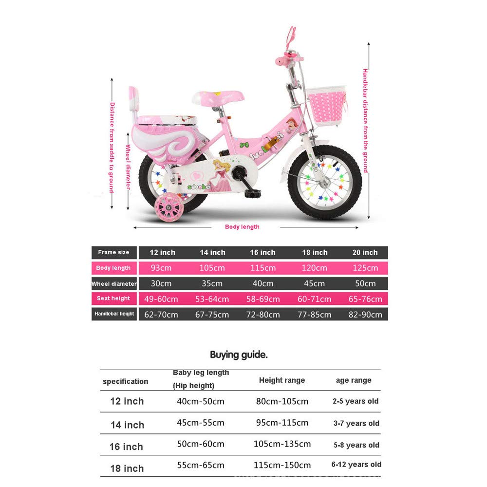 ピンク 幼児用自転車 バスケット付き Amazon.co.jp: 折りたたみ式子供用自転車、フラッシュ補助輪