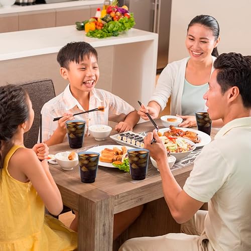 Miniatura 7 de Acrimet Vaso de plástico, reutilizable, 10 onzas, 10.1 fl oz, vaso de agua, lavable a máquina, vasos apilables para bebidas, vaso para beber,