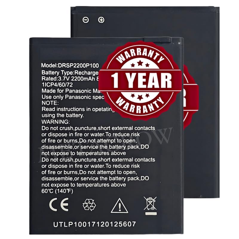 Image of Original DRSP2200100 Battery Compatible for Panasonic P100 - (2200mAh) - 1 Year Warranty JK1