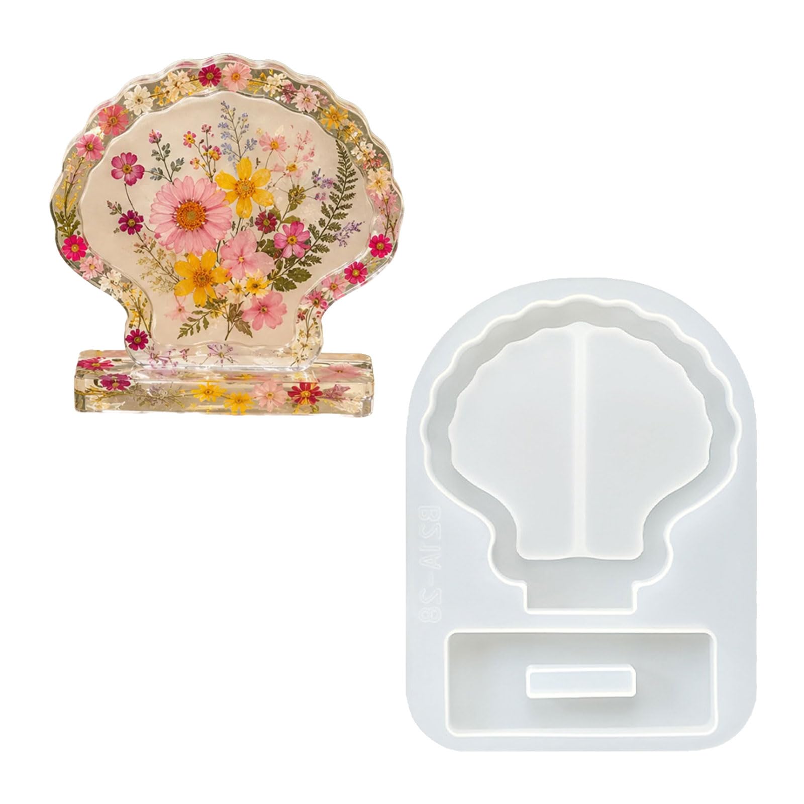 Psdndeww Resin Photo Frame Silicone Mold for Resin Casting Decorative Picture Display Frame Home Decoration Elastomer Rosin Cast