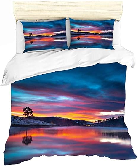 Amazon 空飛ぶ円盤ufoの寝具キット落書きイラスト 装飾的な3ピース寝具セット 寝具カバーセット オンライン通販