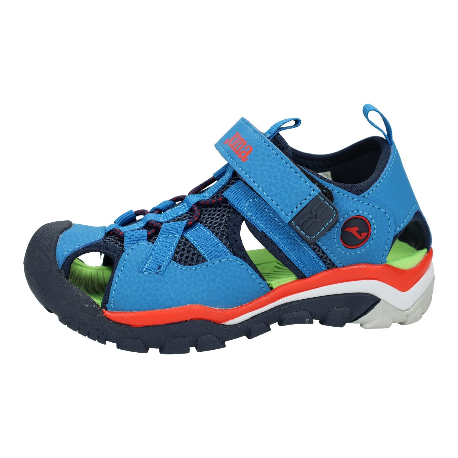 Joma SLAKJS2404V Sandalias para niños, Color Azul Royal, con Cierre Adhesivo, Estilo cangrejeras, Calzado veano niño, NIÑO Sandalias