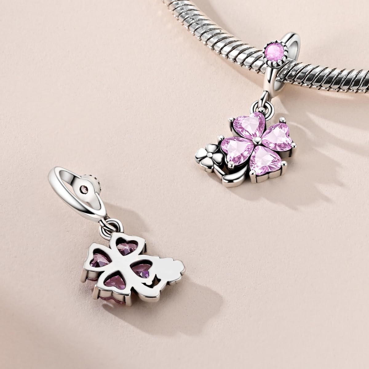 S925 Sterling Silver Charm Fit for Pandora Bracelet Original Pendant Bead Jewelry Gift for Her - Image 3