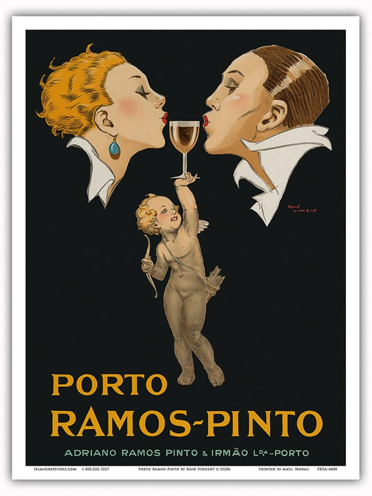 ラモスピント　RAMOS-PINTO 広告　額装　カップルキス Amazon.co.jp: ポルト・ラモス-ピント - カップル キス キューピッド