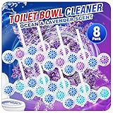 Scent-Hi WC Frisch Duftspüler, WC Steine Toilette, Ozean, Lavendel Duft, 8er Pack, Duftsteine für langanhaltend frischen Duft und hygienische Sauberkeit
