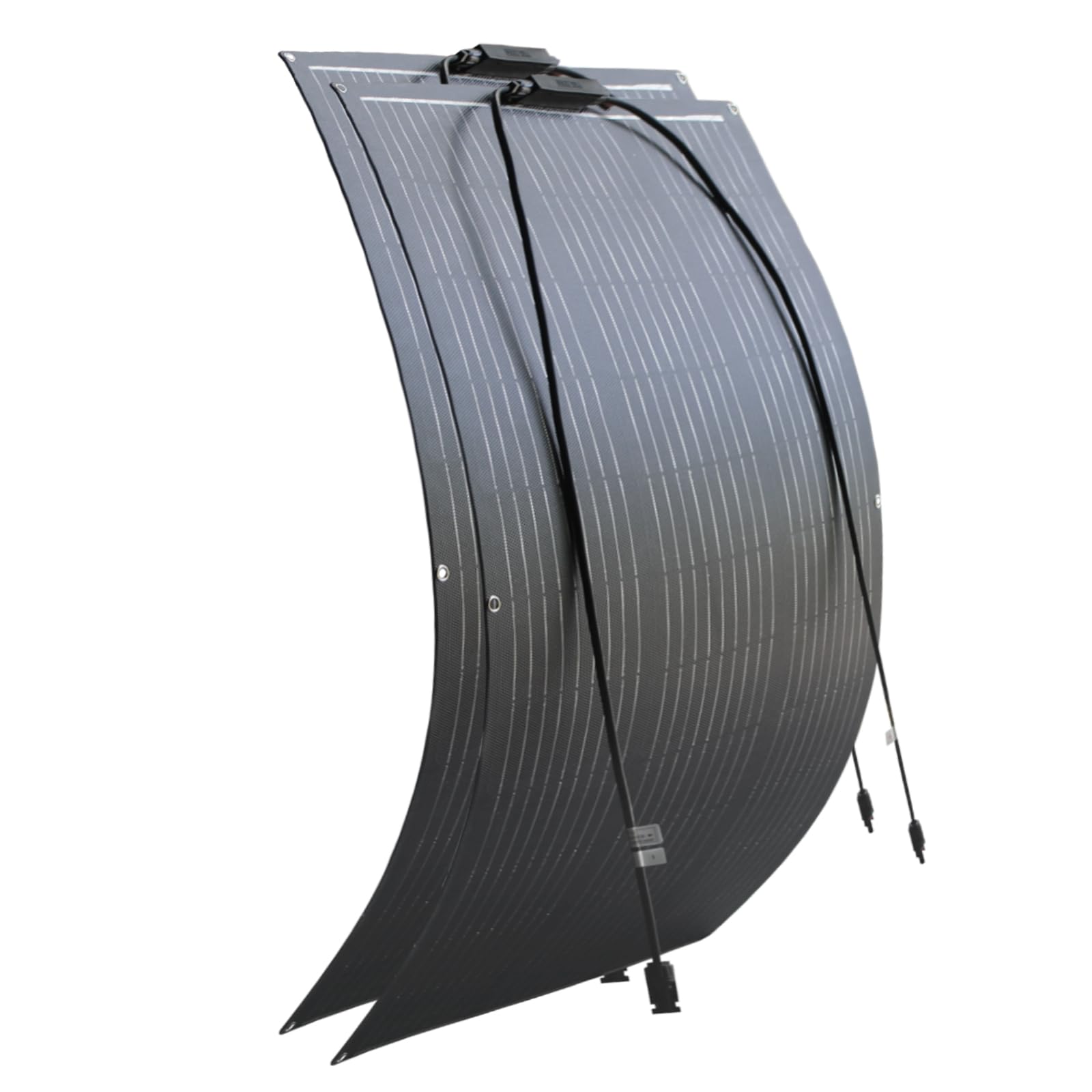 Moduły solarne 200 W, elastyczny zestaw, 2 x 100 W, 12 V, monokrystaliczny panel słoneczny do off-grid jachtu, kampera, kampera, kampera, 12 V, ładowanie baterii (2)