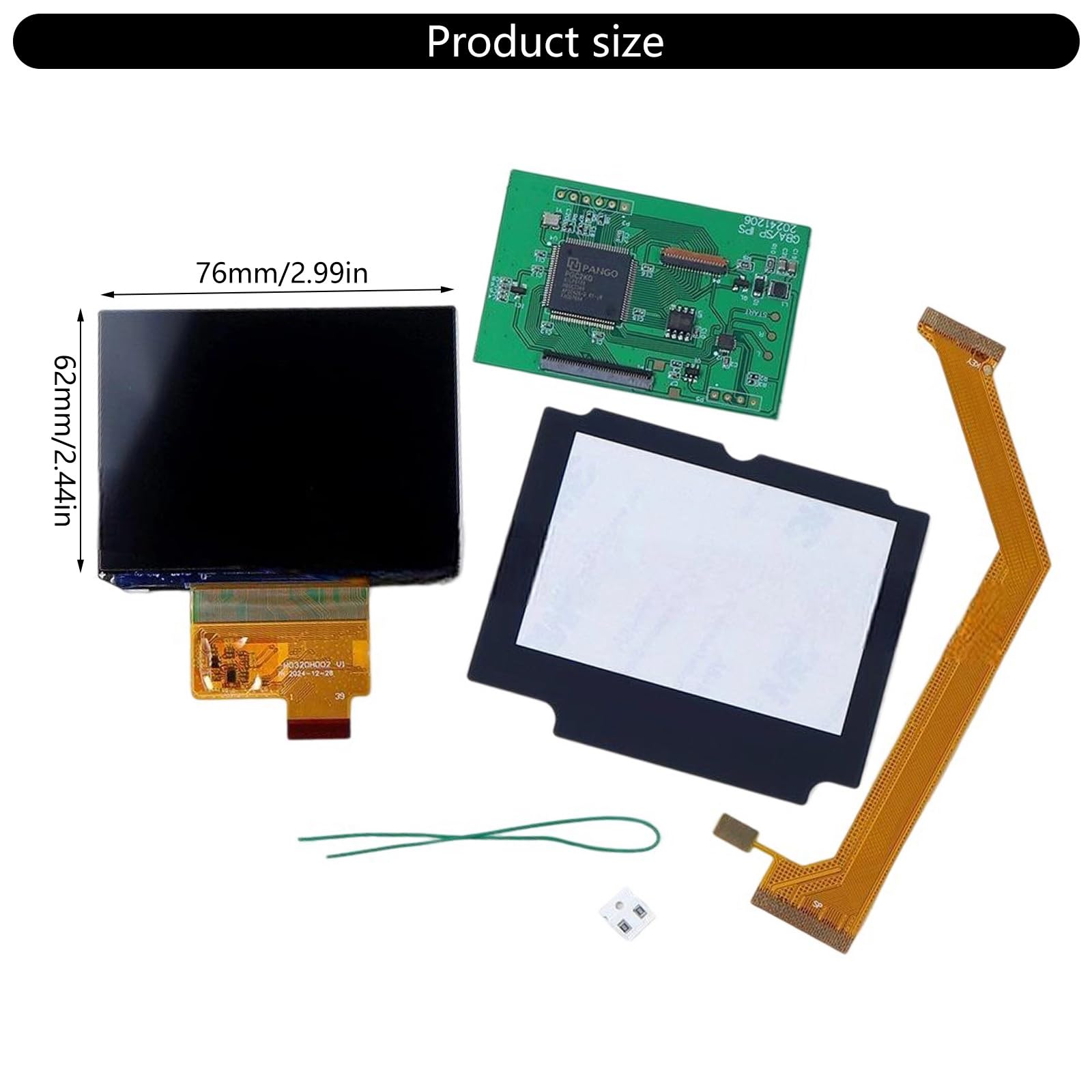 Accessori da gioco Schermo LCD Installazione semplice Set modifica dello schermo LCD retroilluminato da 3 pollici Parte