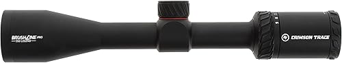 Miniatura 129 de Crimson Trace Brushline Pro Riflescope con construcción sólida ligera, tapas de alcance y paño para lentes para caza, tiro y exteriores