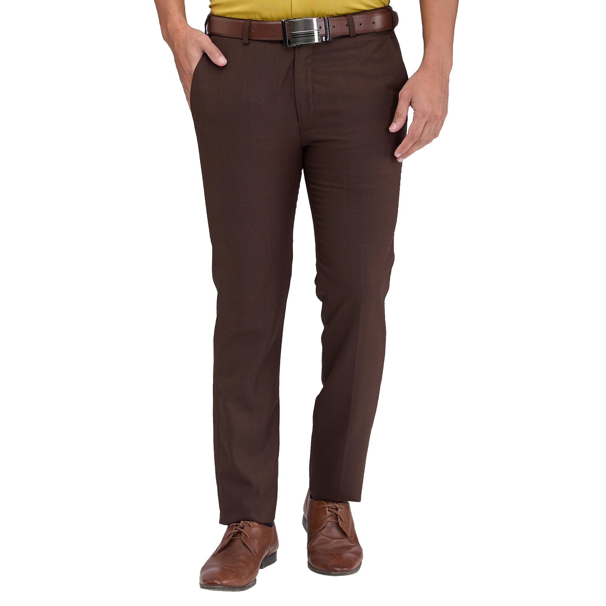 park avenue Men's Slim Fit Mid Rise Trouser-picture-35