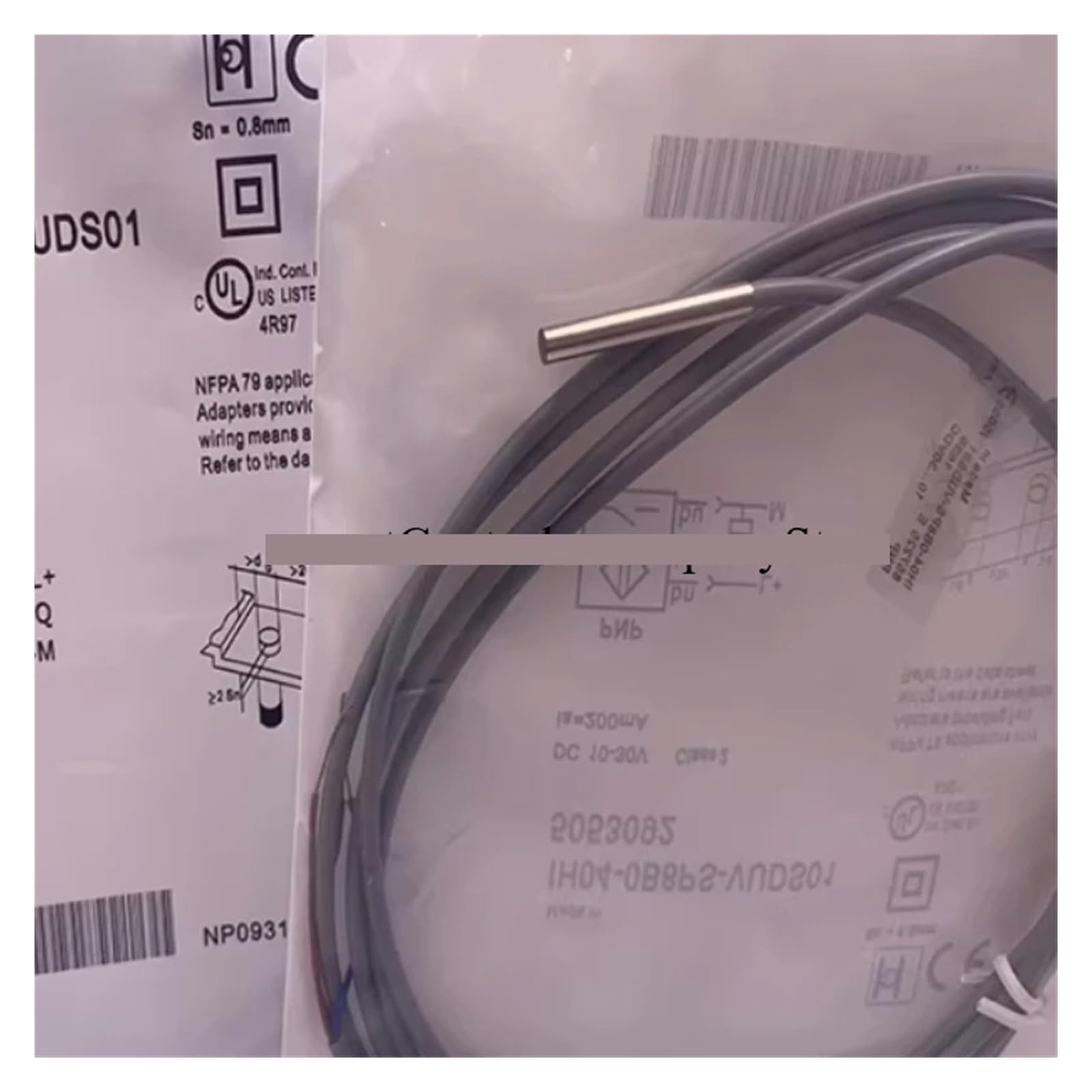 IH04-0B8NS-VW1 détecteur de proximité inductif NPN lot de 2 capteurs cylindriques fixes