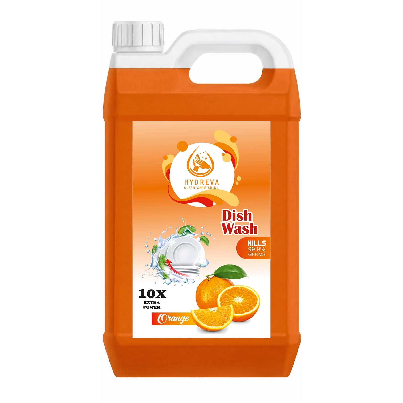 Dish Wash Liquid 5L | Powerful Grease Cutter for Utensils | Lemon Fresh Dishwashing Gel | Tough on Oil, Gentle on Hands (DISH WASH ORANGE)-image-22