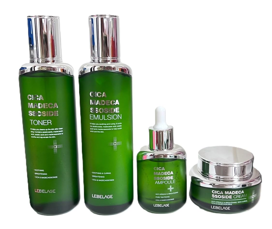 Amazon.com: Korea Basic Skincare_CICA MADECASSOSIDE 4 pcs Set