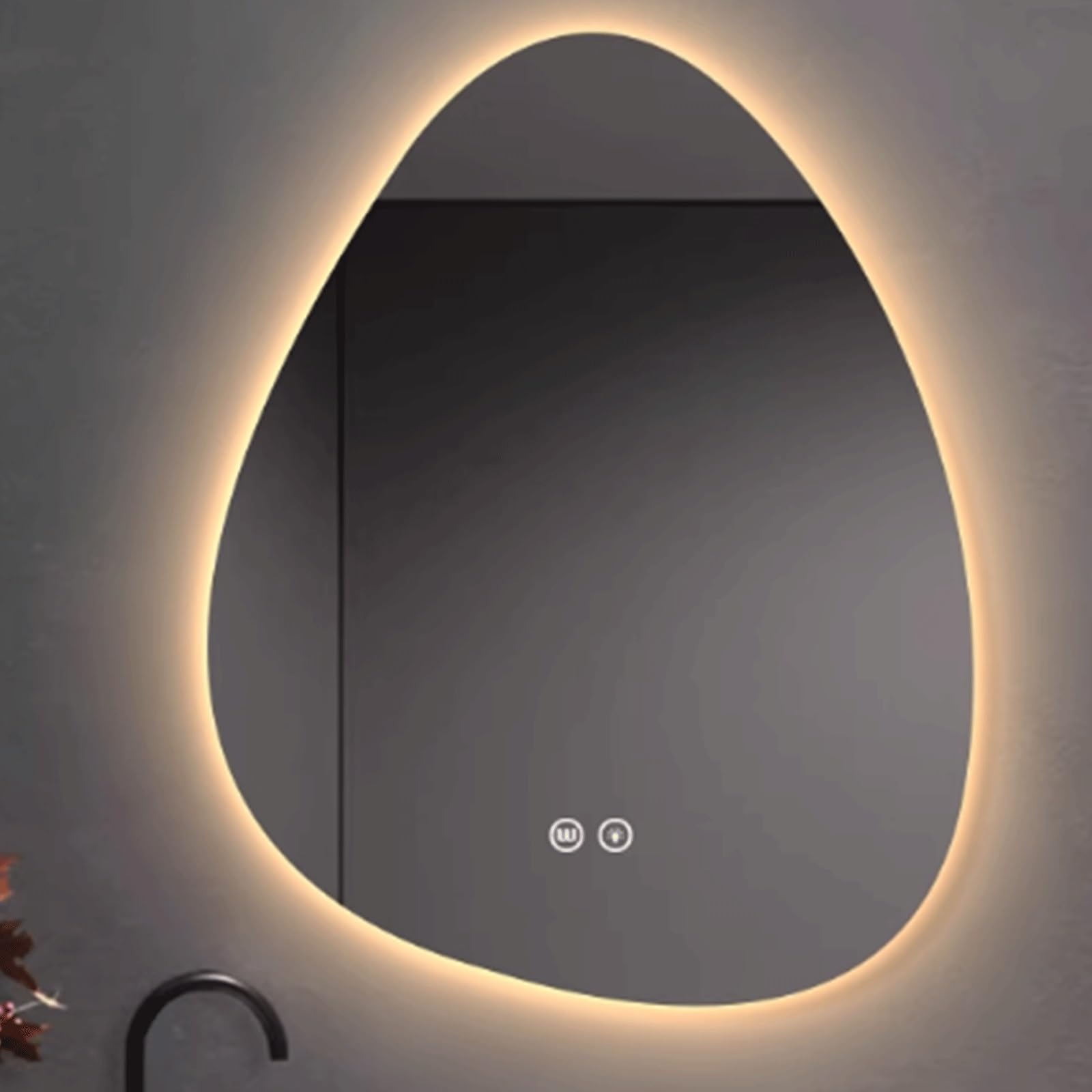 Miroir LED de salle de bain à trois couleurs de lumière idéal pour sublimer une chambre