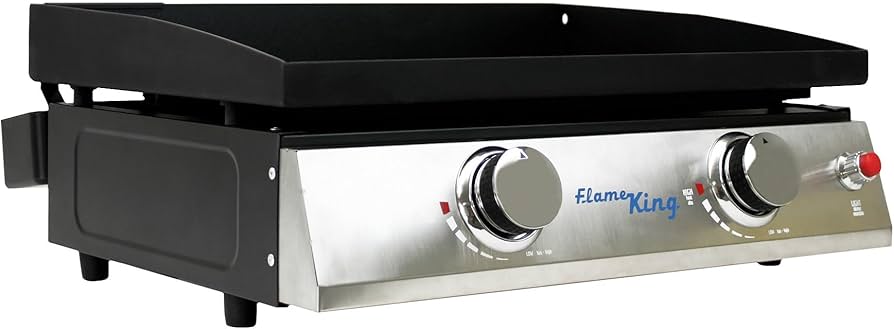 Amazon.com: Flame King 22-inch Double Burner Flat Top