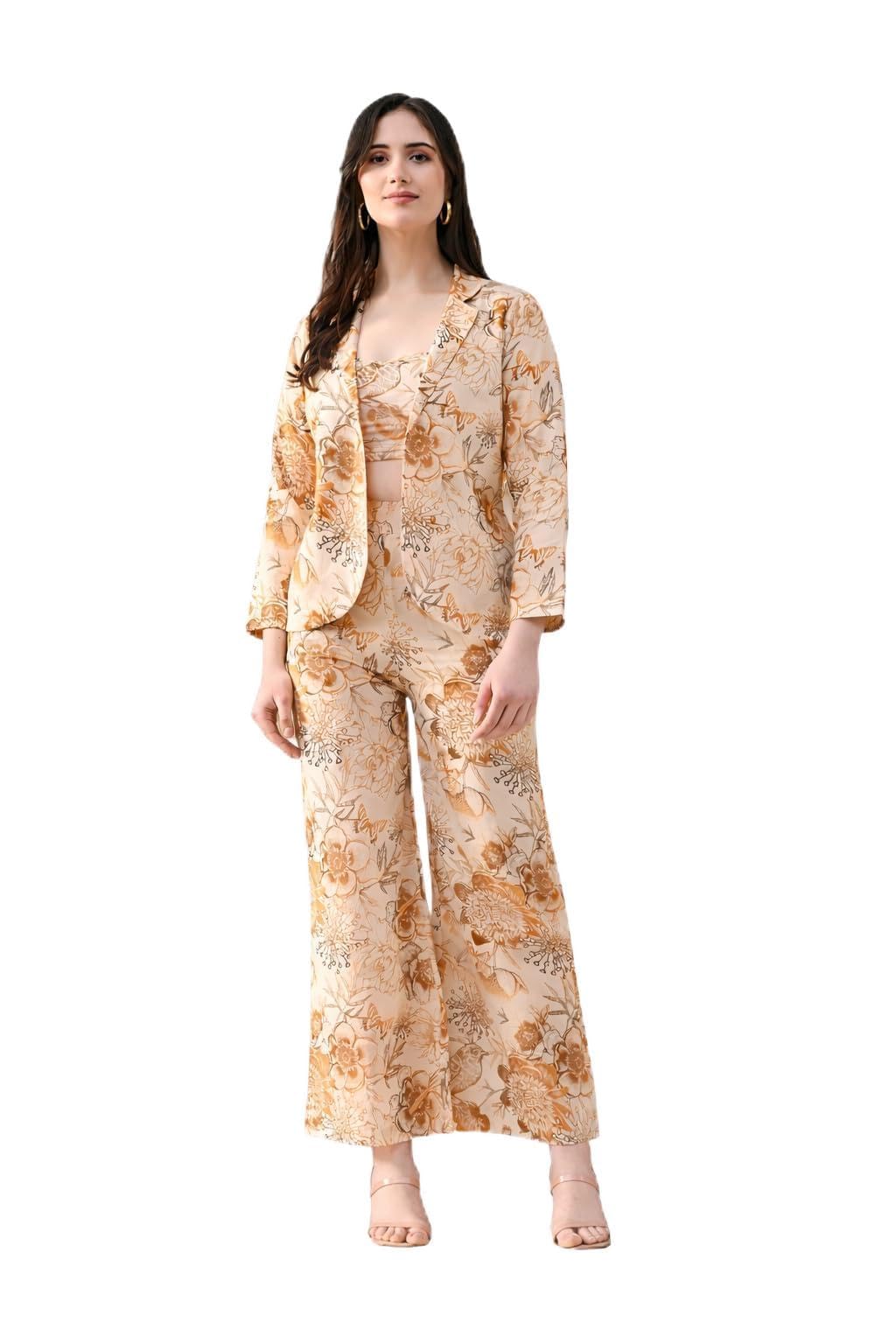 Ethereal Bloom Floral Blazer Co-ord Set-image-11