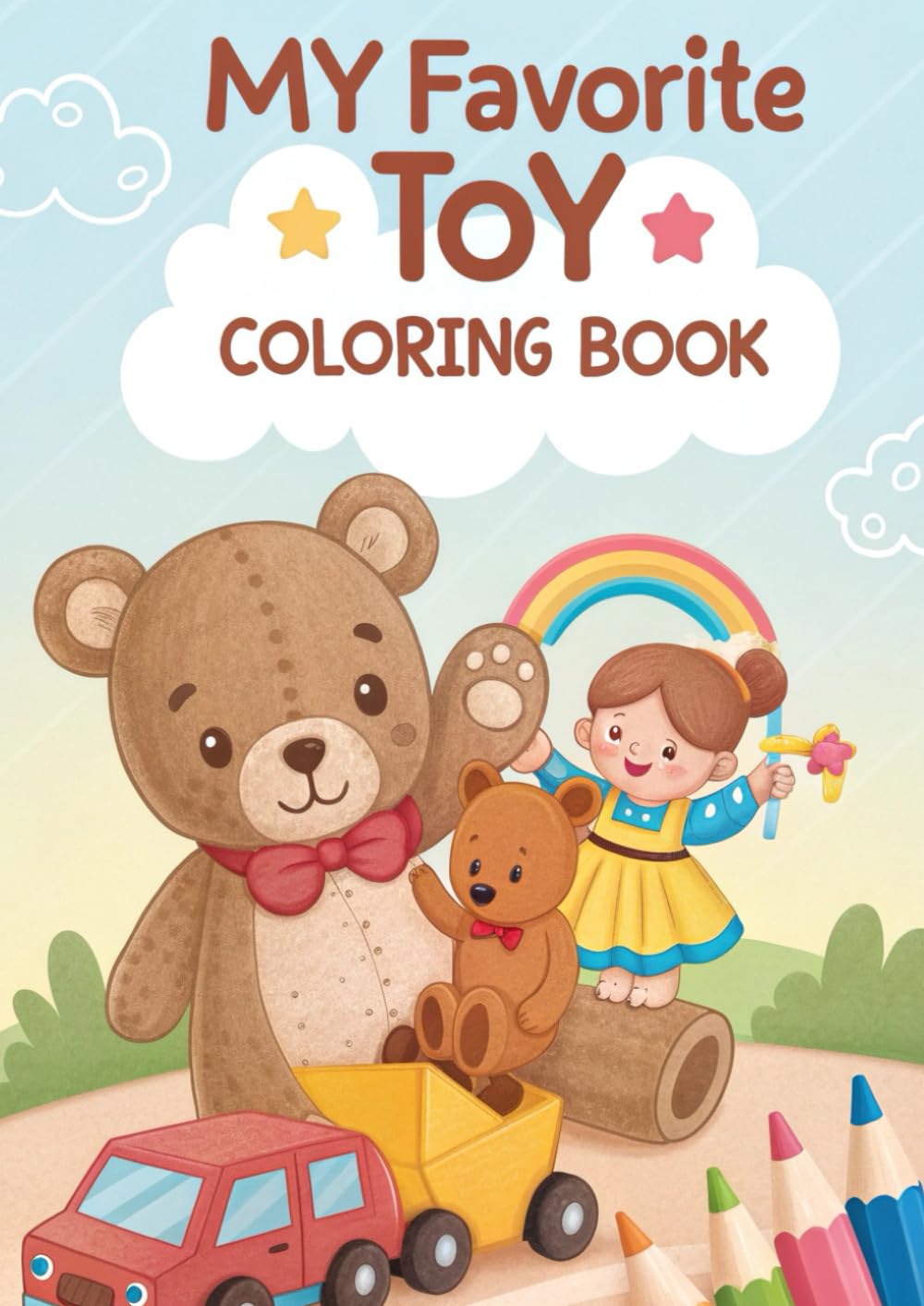 My Favorite Toy Coloring Book for Kids: Fun & Cute Toy-Themed Coloring Pages for Little Kids