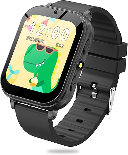 Reloj inteligente para niños, reloj inteligente para niños y niñas con 22 juegos, reloj despertador, cámara de calendario, reproductor de música,