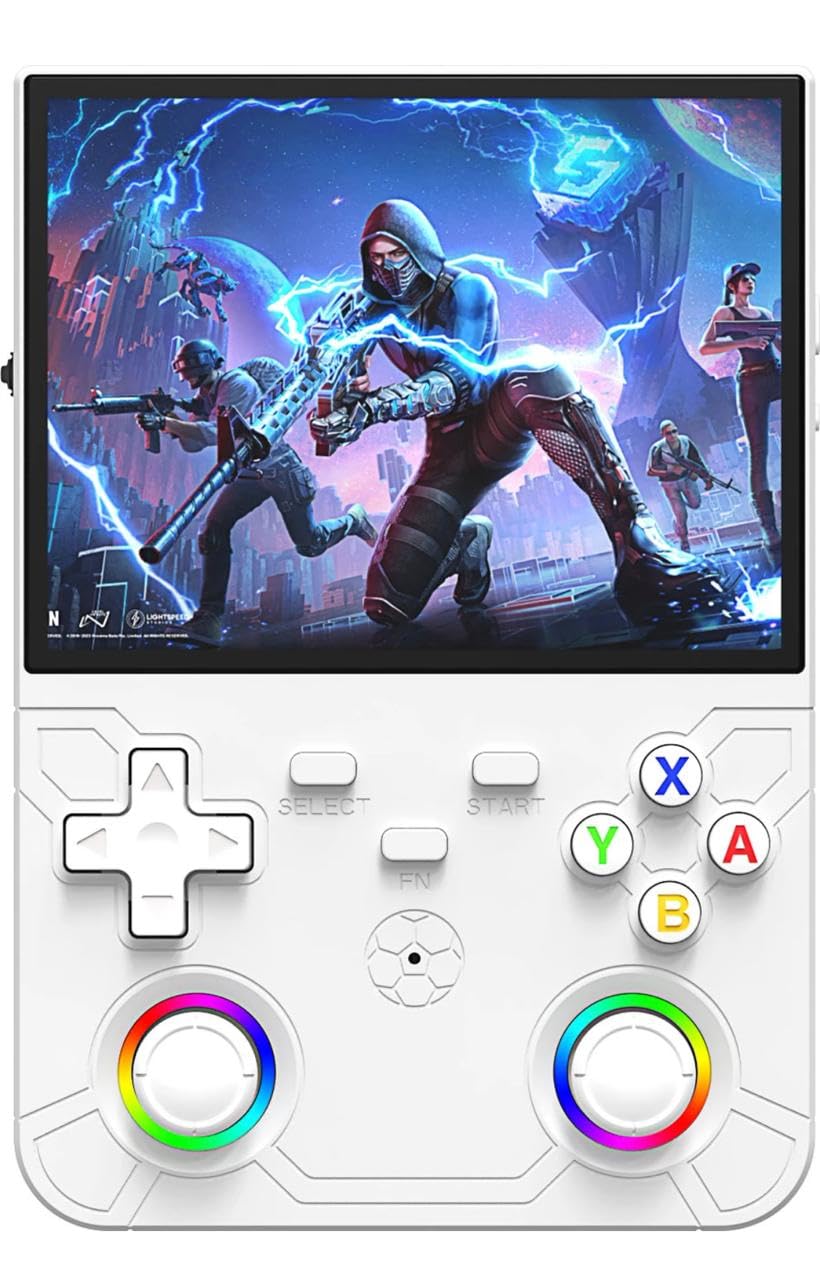R36 Ultra X Retro Game Console 4.5 Inch HD IPS Screen RGB Joystick (White) | R36 Ultra X, Game Console-image-43