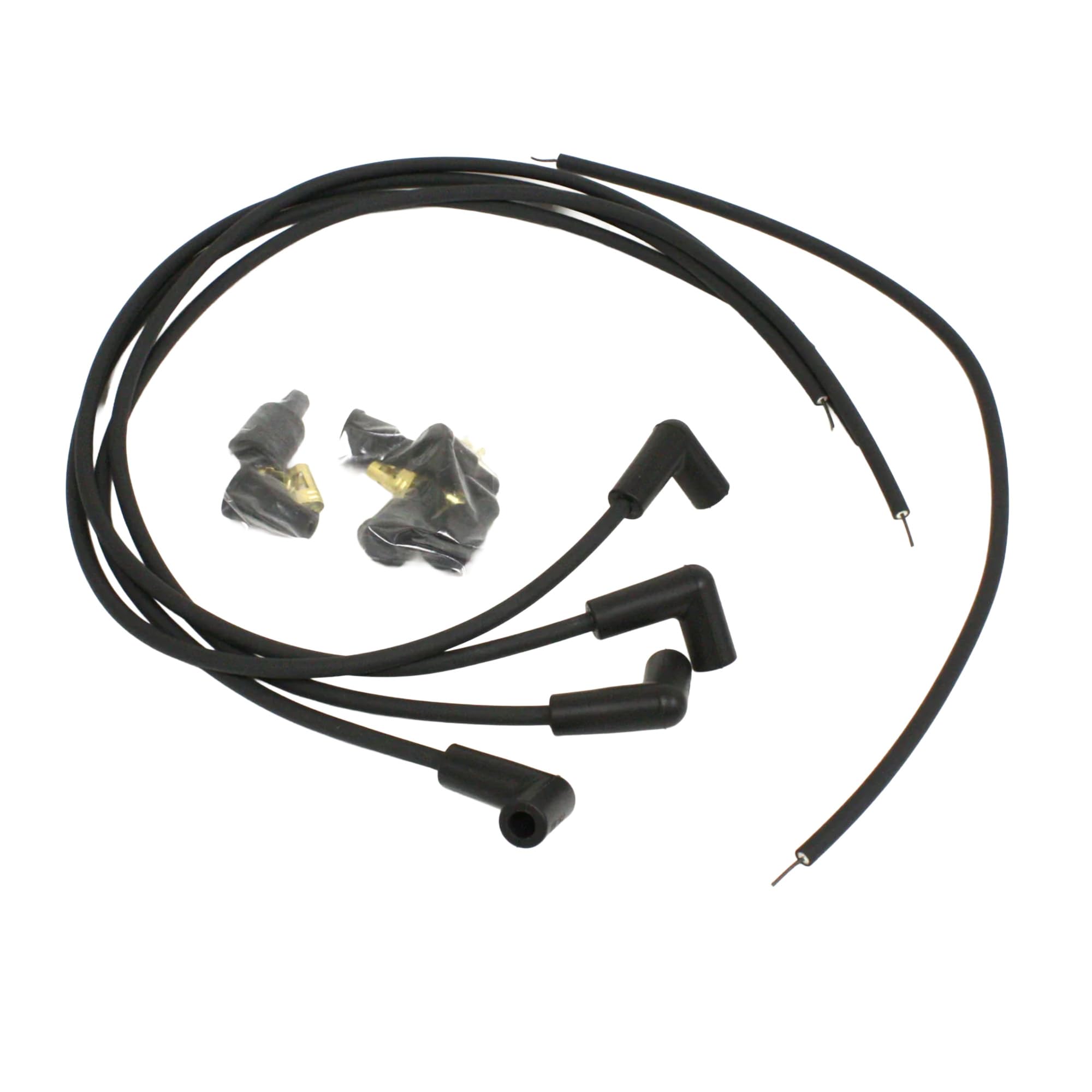 Pertronix 704190 Flame-Thrower Black Universal 90 Degree 4 Cylinder Spark Plug Wire